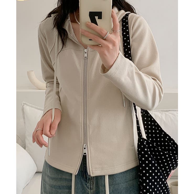 フード付きジップアップパーカー | aimoha  | 詳細画像27 