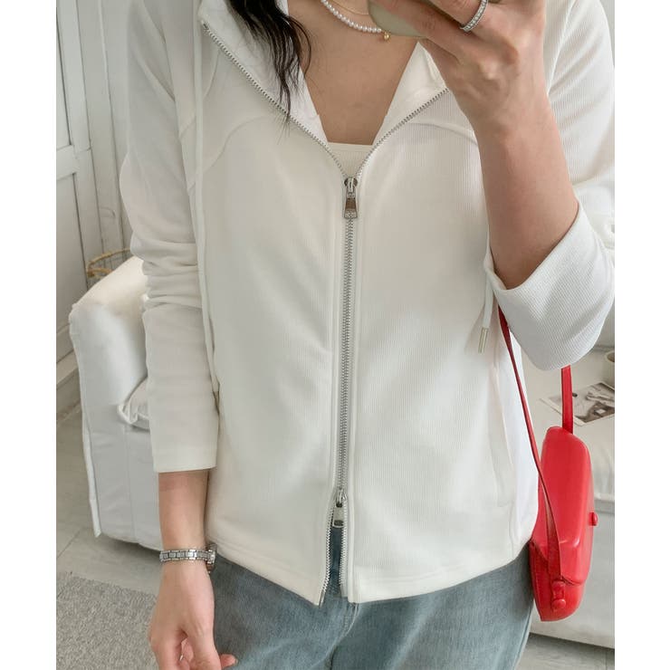 フード付きジップアップパーカー | aimoha  | 詳細画像4 