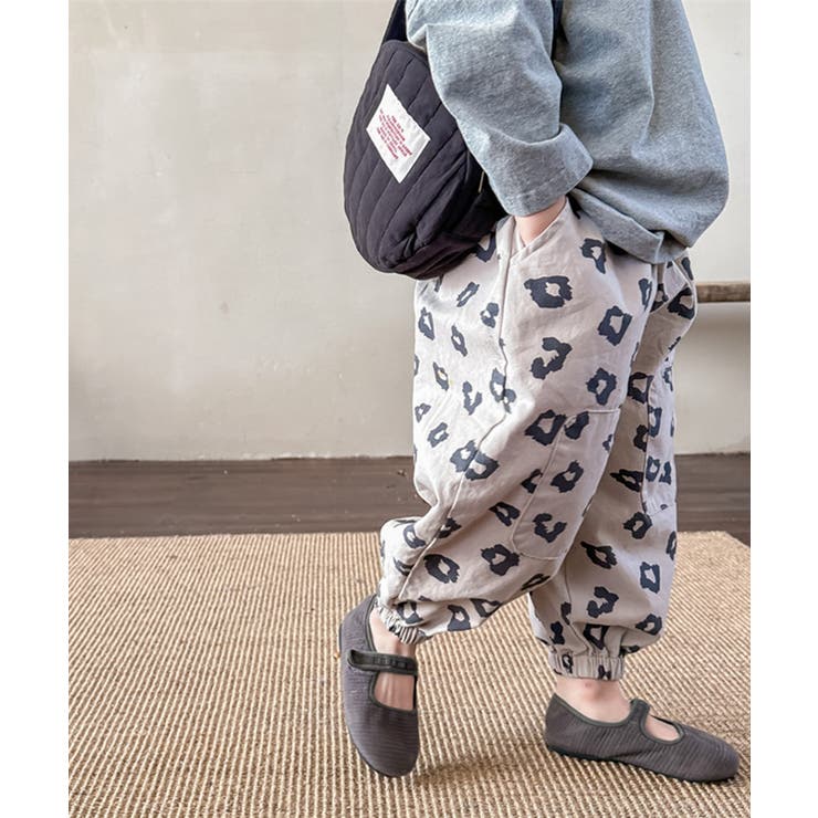 【aimoha-KIDS-】韓国子供服 可愛い花総柄裾絞りパンツ | aimoha kids | 詳細画像7 