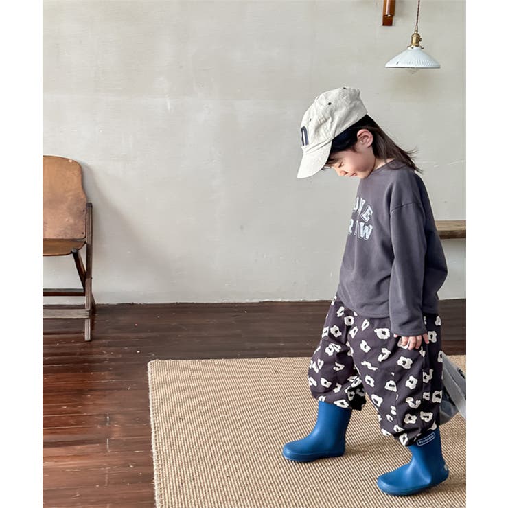 【aimoha-KIDS-】韓国子供服 可愛い花総柄裾絞りパンツ | aimoha kids | 詳細画像10 