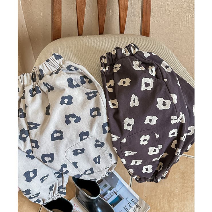 【aimoha-KIDS-】韓国子供服 可愛い花総柄裾絞りパンツ | aimoha kids | 詳細画像11 