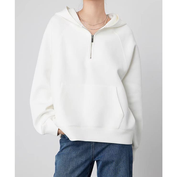 ハーフジップフーディ ハーフジップ | aimoha  | 詳細画像10 