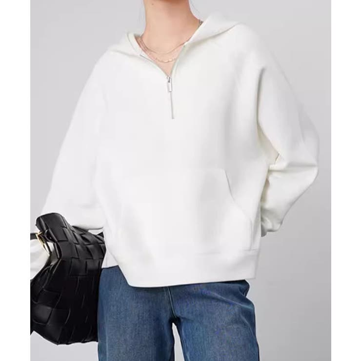 ハーフジップフーディ ハーフジップ | aimoha  | 詳細画像12 