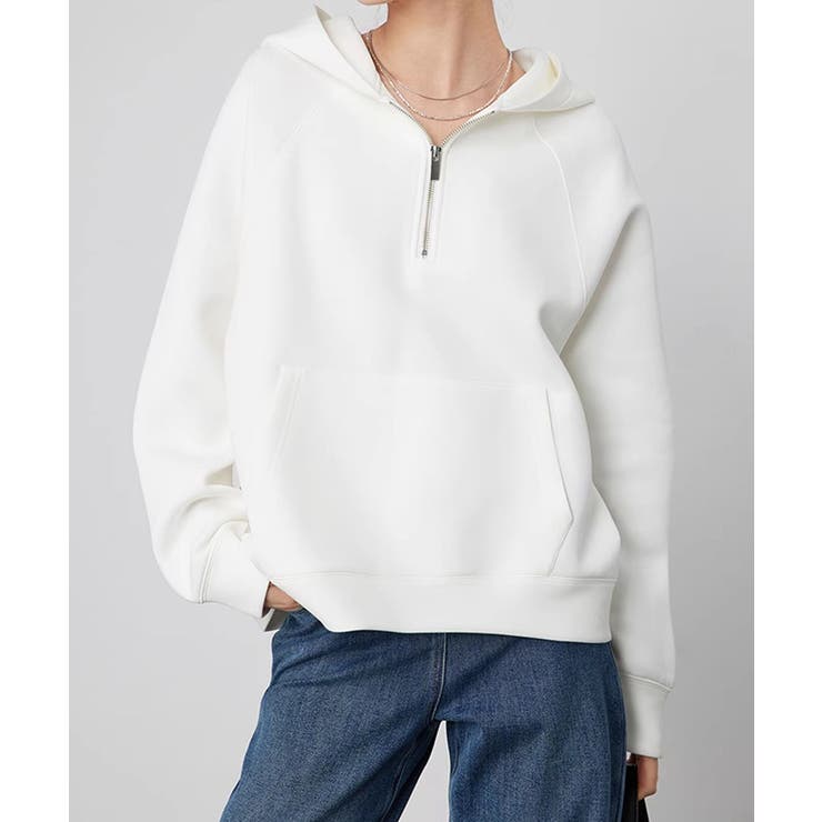 ハーフジップフーディ ハーフジップ | aimoha  | 詳細画像14 