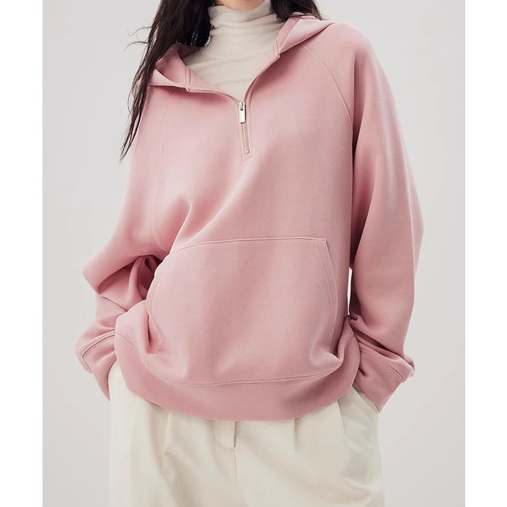 ハーフジップフーディ ハーフジップ | aimoha  | 詳細画像17 