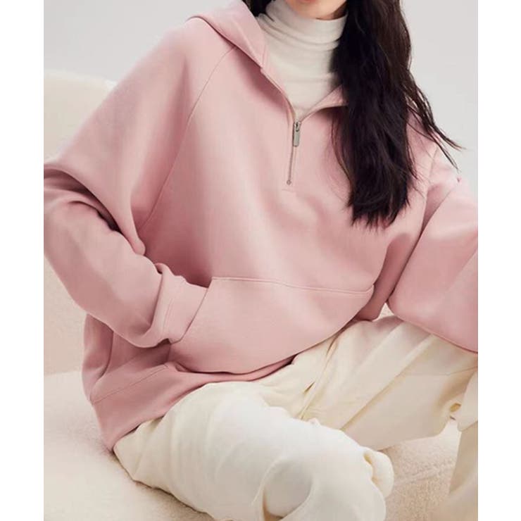 ハーフジップフーディ ハーフジップ | aimoha  | 詳細画像21 