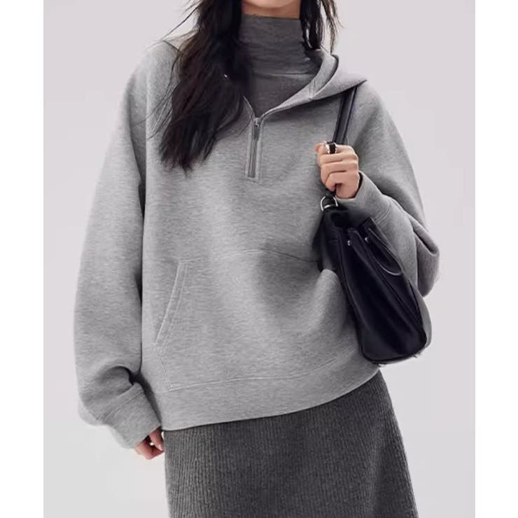 ハーフジップフーディ ハーフジップ | aimoha  | 詳細画像4 