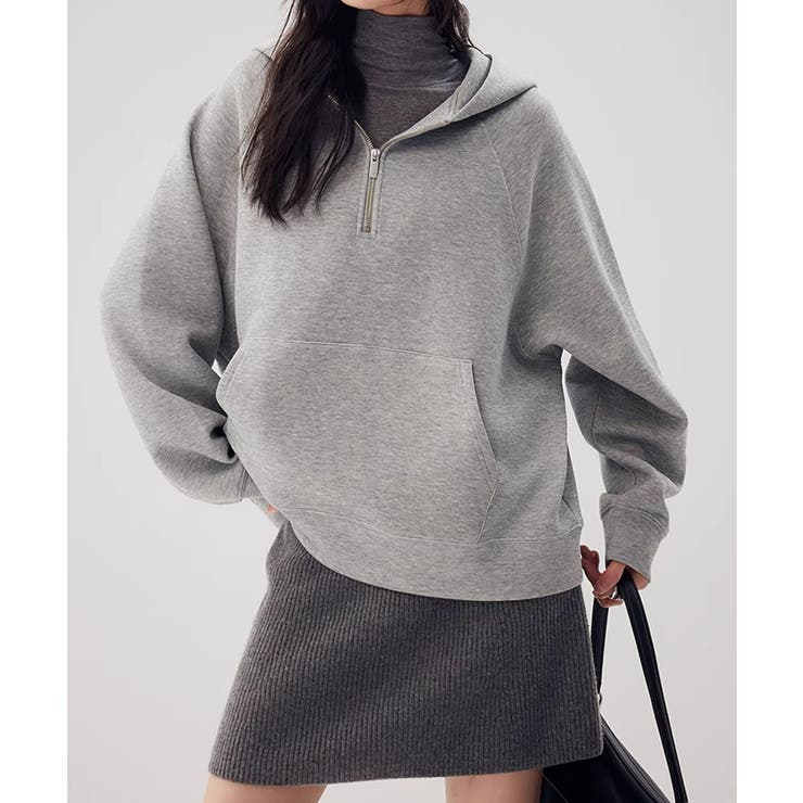 ハーフジップフーディ ハーフジップ | aimoha  | 詳細画像5 