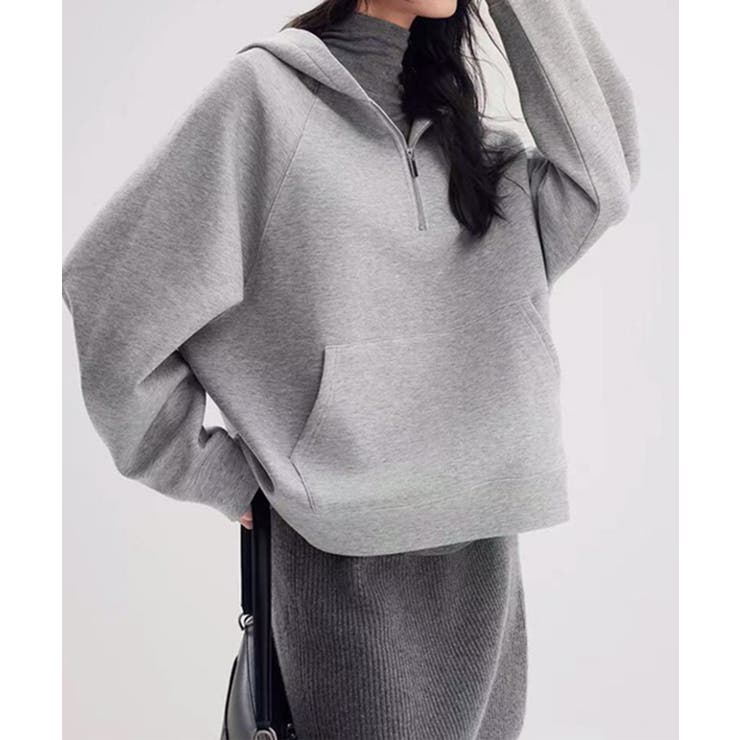 ハーフジップフーディ ハーフジップ | aimoha  | 詳細画像7 