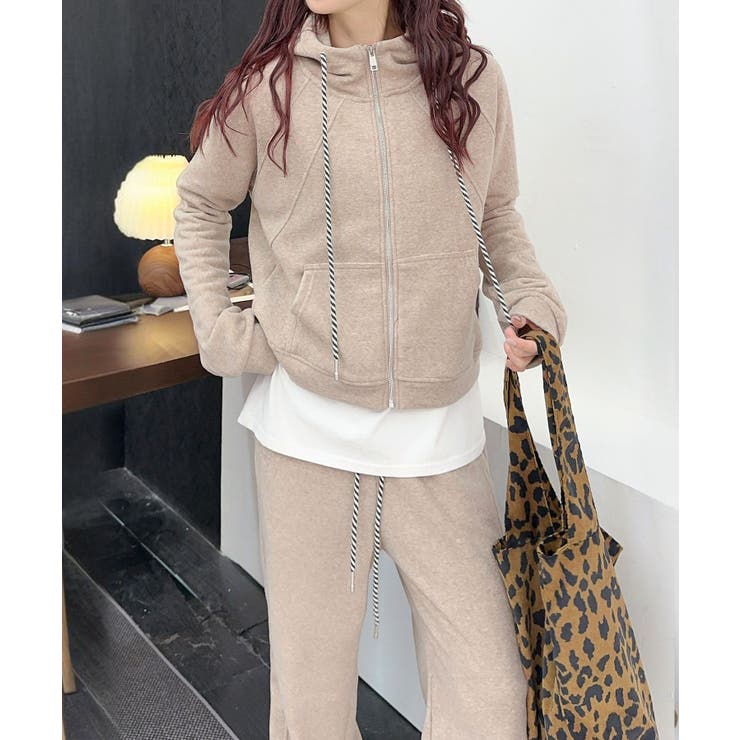 シンプルデザインジップアップセットアップ | aimoha  | 詳細画像5 