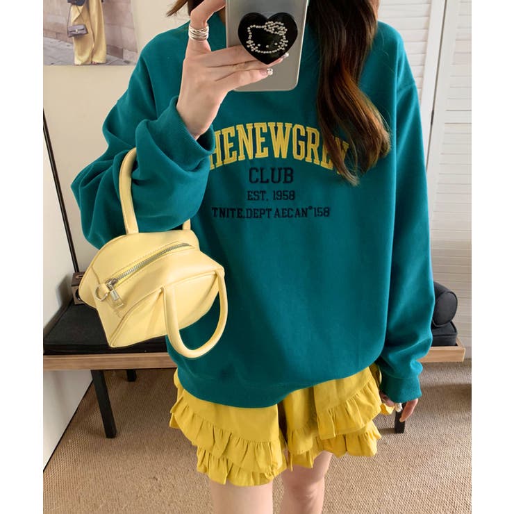 ブルー | ロゴスウェットプルオーバー | aimoha 