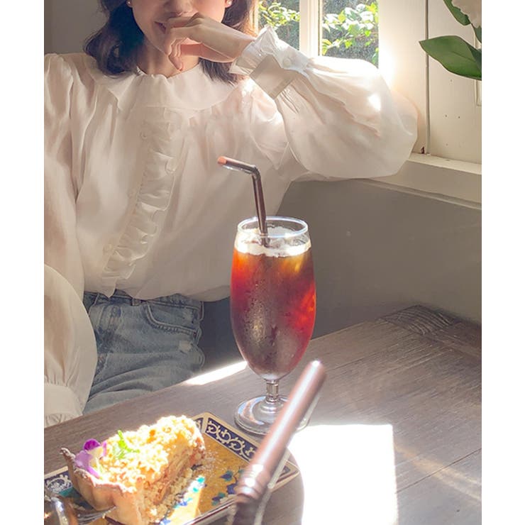 【Banico】デザイン長袖シャツ | aimoha  | 詳細画像1 