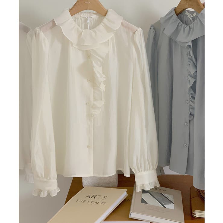 【Banico】デザイン長袖シャツ | aimoha  | 詳細画像8 