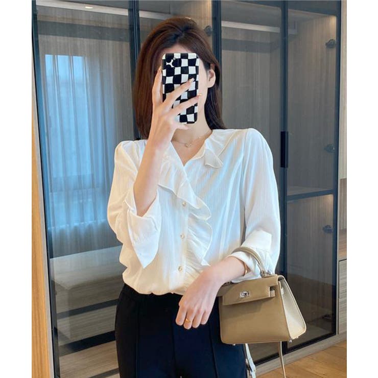 【Banico】デザイン長袖シャツ | aimoha  | 詳細画像6 