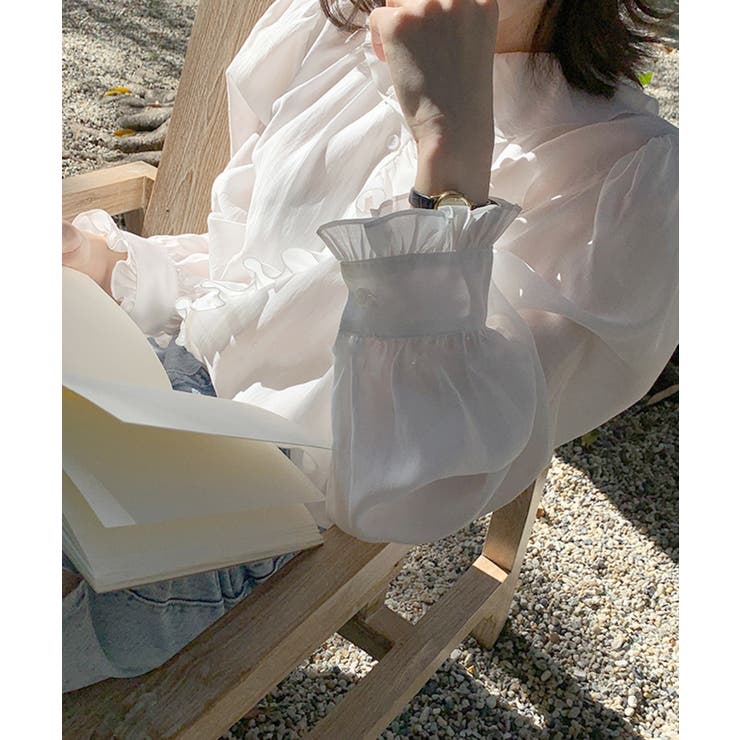 【Banico】デザイン長袖シャツ | aimoha  | 詳細画像7 