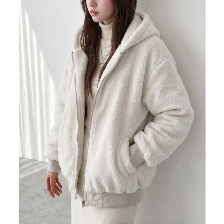 リバーシブルボアブルゾン | aimoha  | 詳細画像9 