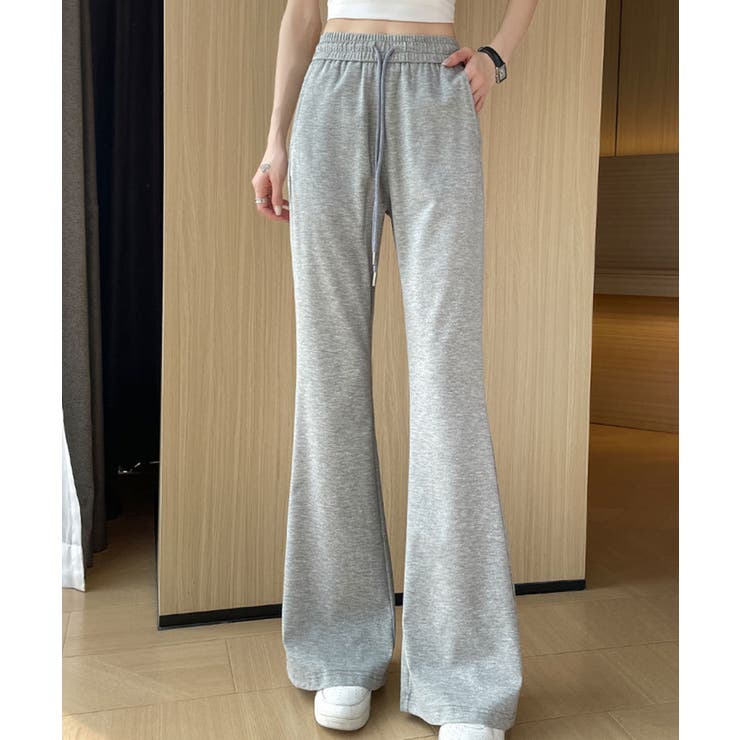 グレー | 【Aimoha】ハイウエストスウェットパンツ | aimoha 
