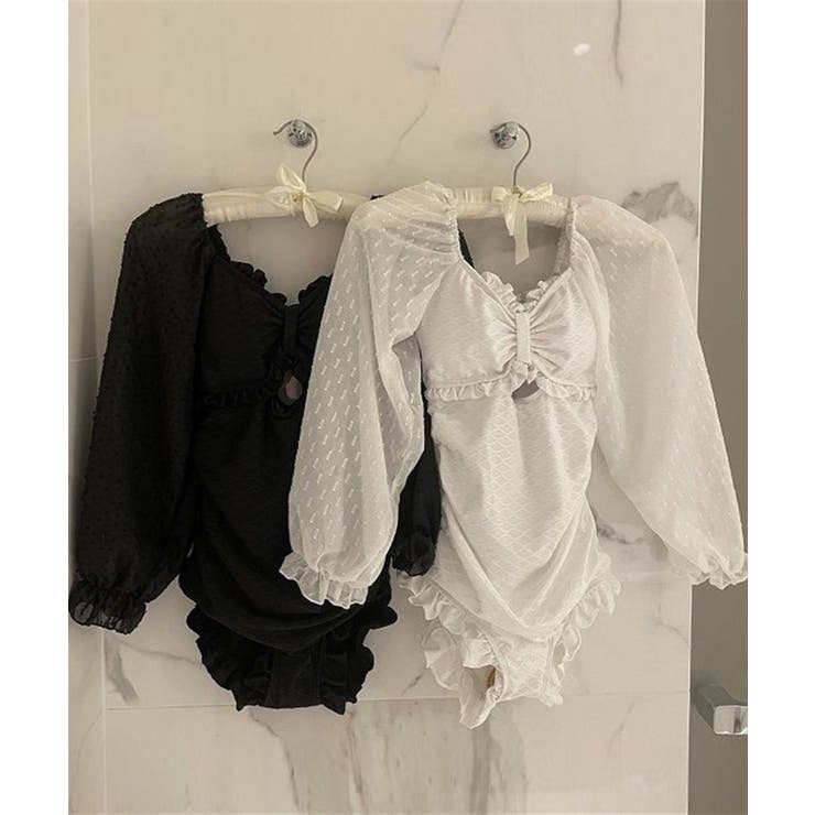 長袖ガーリースイムウェア 水着 全2色 | aimoha  | 詳細画像6 