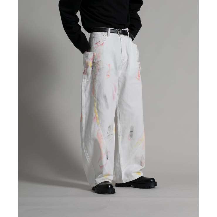 ホワイト | 【aimoha neo】CurveCut Denimデニムパンツ | aimoha men