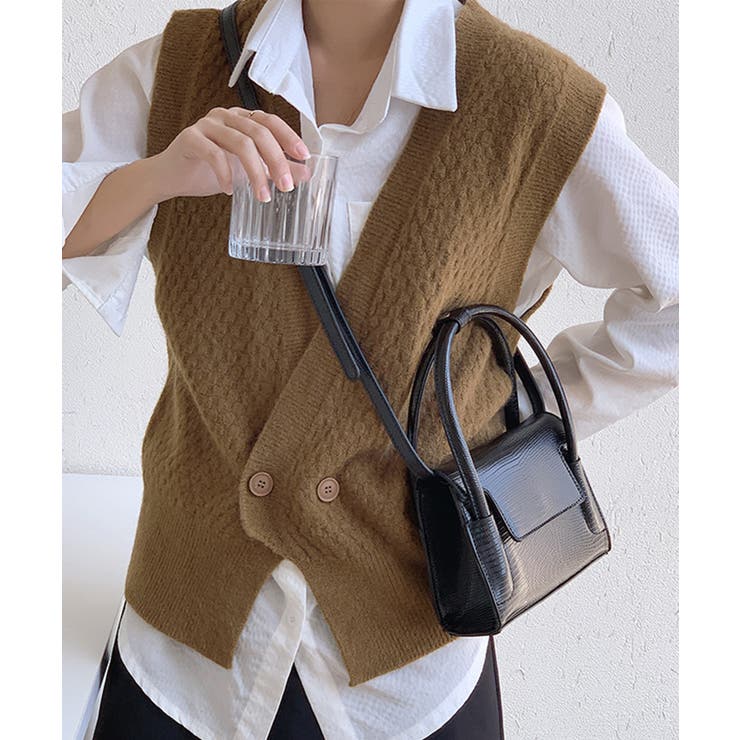 OUTLET 韓国風シンプルPUレザーショルダーバッグ 通勤バッグ通学バッグ | aimoha  | 詳細画像9 