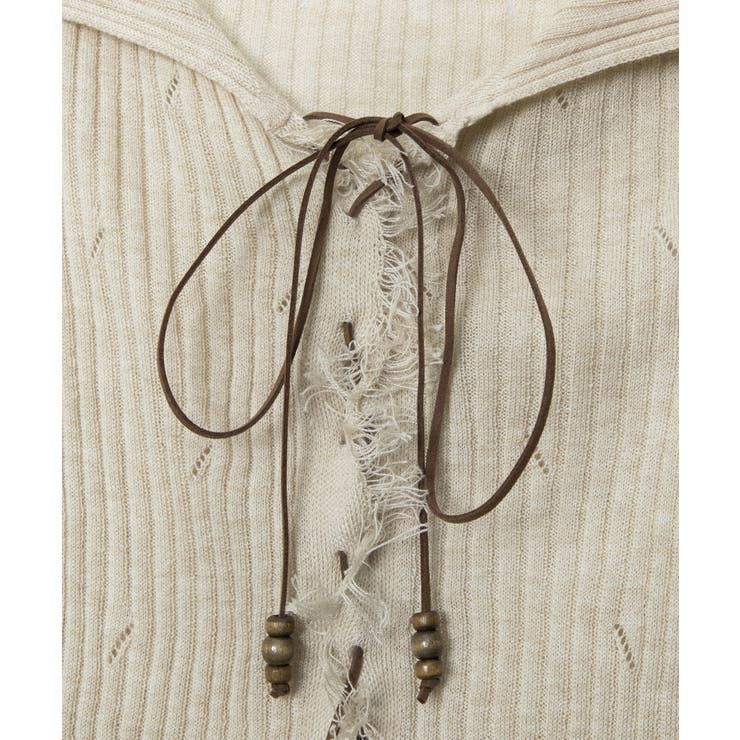 【HOOK】for girls ダメージ編み上げニットソー | HOOK | 詳細画像10 