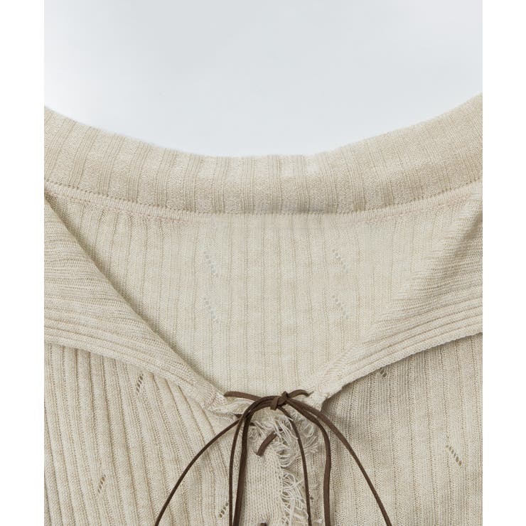 【HOOK】for girls ダメージ編み上げニットソー | HOOK | 詳細画像11 