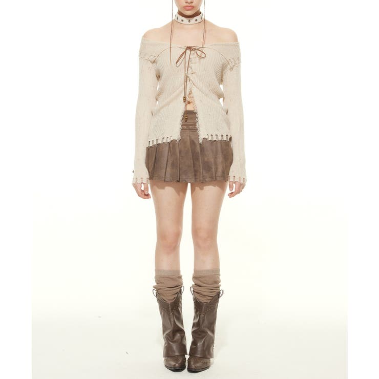 【HOOK】for girls ダメージ編み上げニットソー | HOOK | 詳細画像24 