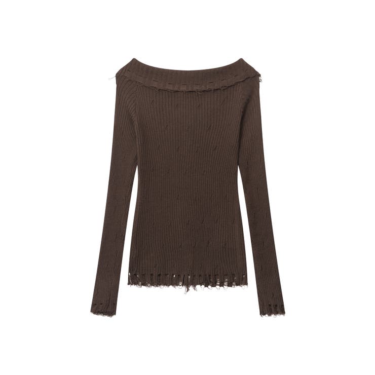 【HOOK】for girls ダメージ編み上げニットソー | HOOK | 詳細画像2 