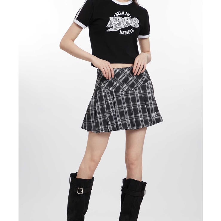 【HOOK】for girls チェック柄ボックスプリーツミニスカート | HOOK | 詳細画像3 