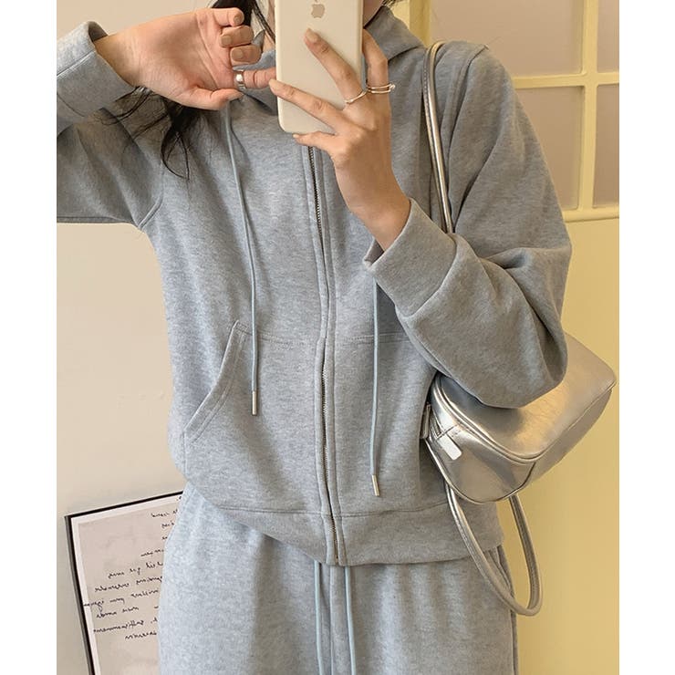 グレー | シンプルパーカー | aimoha 