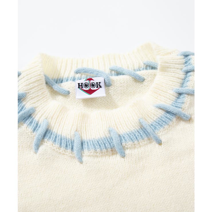 HOOK -original- ハートジャカードニットプルオーバー | HOOK | 詳細画像5 