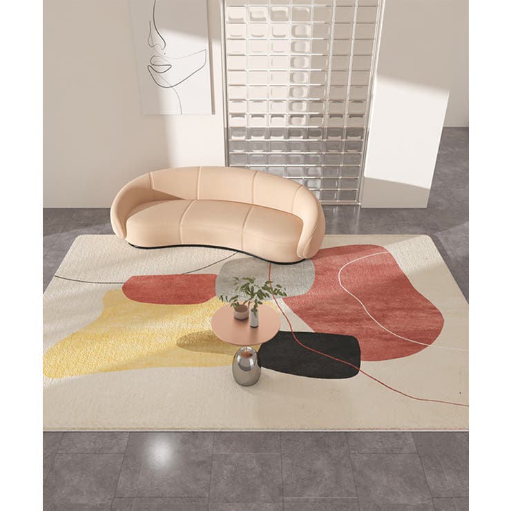 1 | 【韓国風モダンデザイン】アートラグマット ( 120×160) | aimoha 