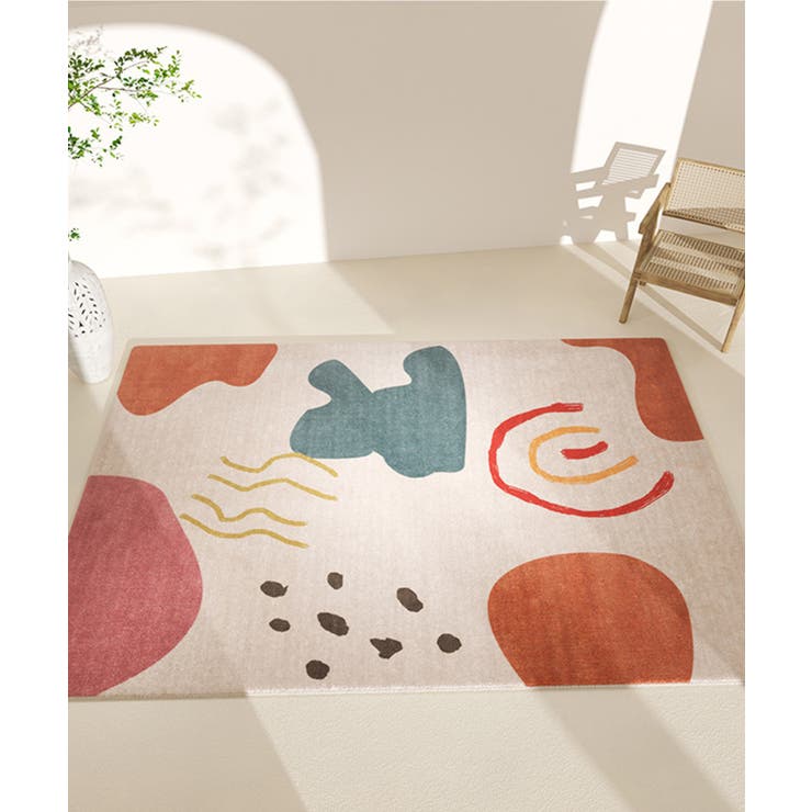 11 | 【韓国風モダンデザイン】アートラグマット ( 120×160) | aimoha 