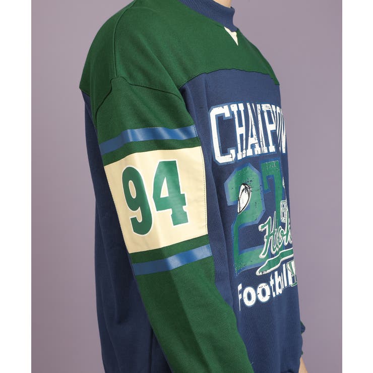 スウェット【HOOK】アメカジカレッジ風フットボールプリントスウェット ストリー… | HOOK | 詳細画像15 