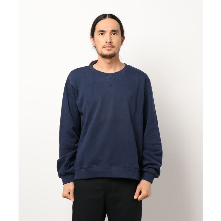 薄手エルボーパッチスウェット メンズ トップス[品番：XT000004335