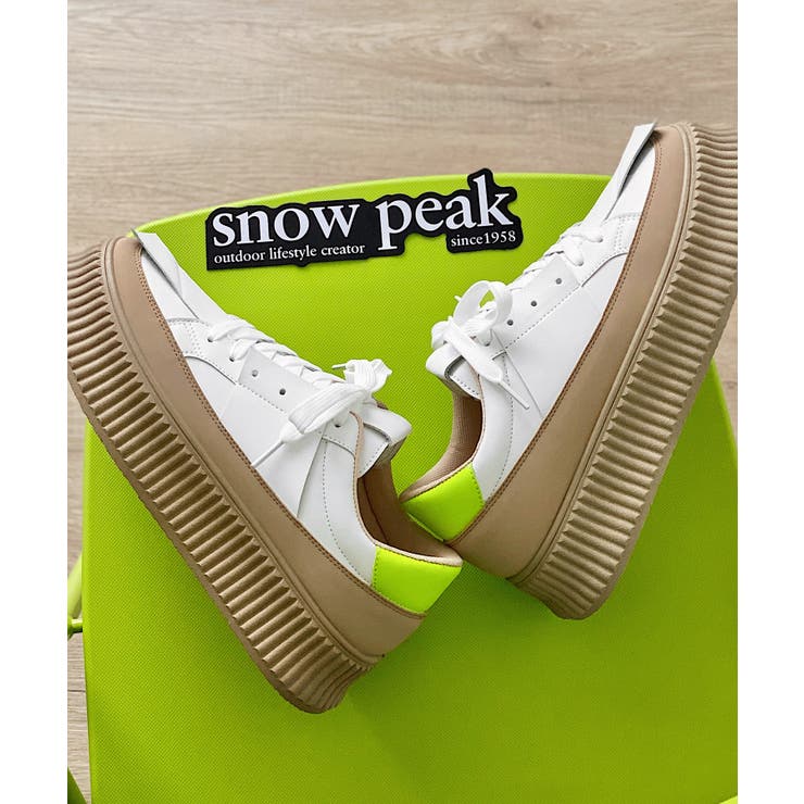 シンプルきれいめ個性派厚底スニーカー | aimoha men | 詳細画像23 