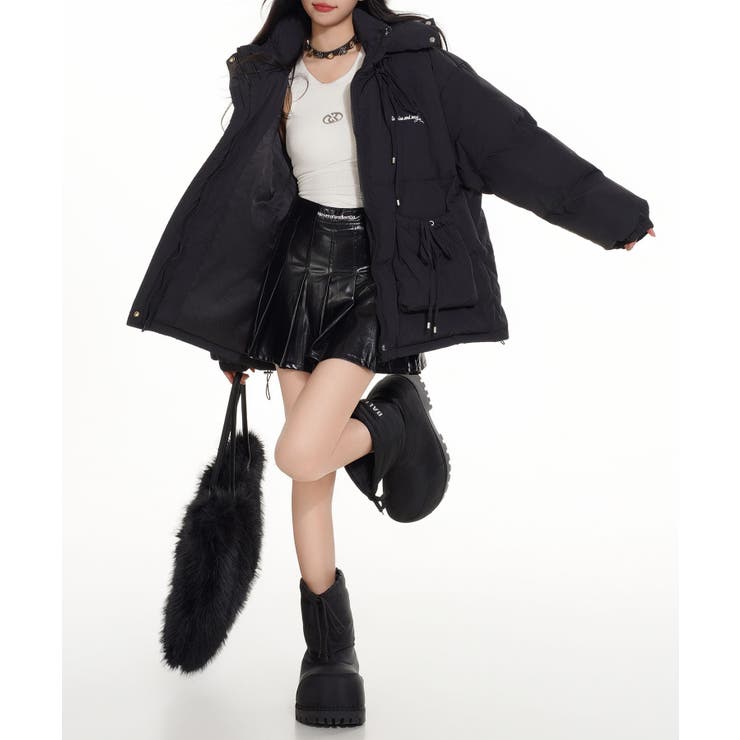 HOOK】for girls ファー付き中綿フードジャケット【AW】[品番：XT000011913]｜HOOK（フック ）のレディースファッション通販｜SHOPLIST（ショップリスト）