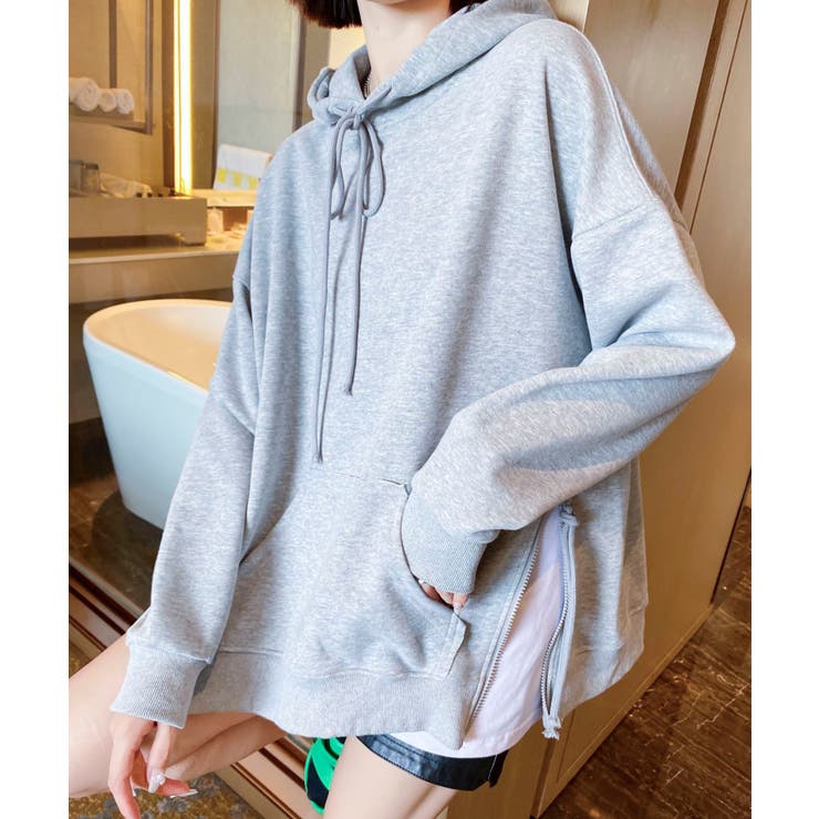 サイドスリットパーカー | aimoha  | 詳細画像8 