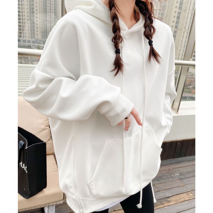 サイドスリットパーカー | aimoha  | 詳細画像1 