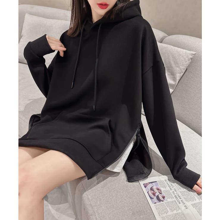 サイドスリットパーカー | aimoha  | 詳細画像23 