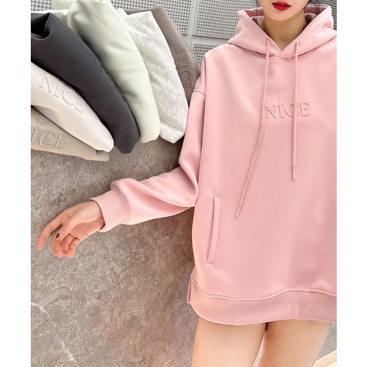 ロゴ刺繍パーカー | aimoha  | 詳細画像9 