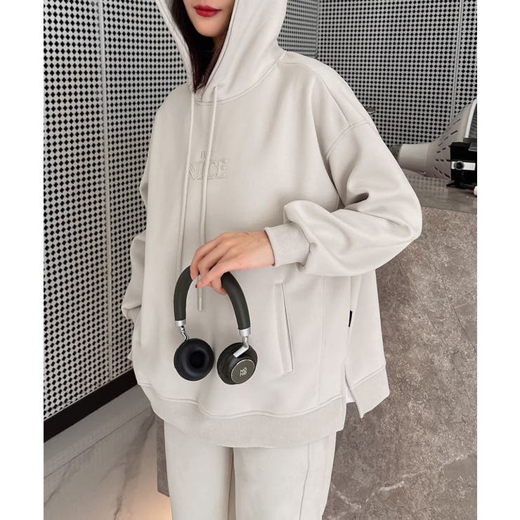 ロゴ刺繍パーカー | aimoha  | 詳細画像10 