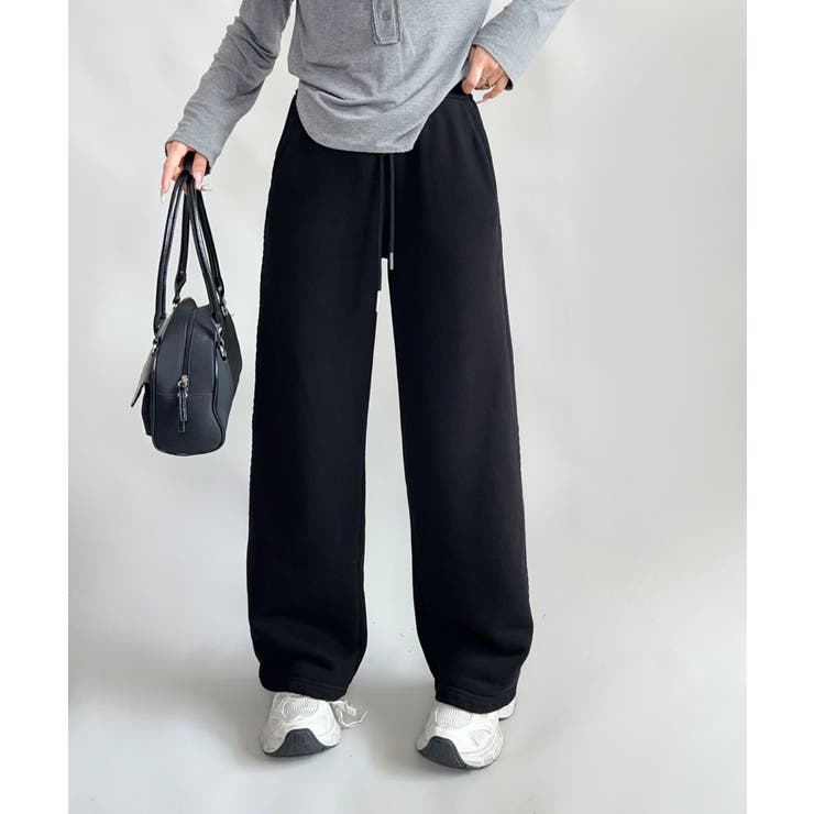 裏起毛ワイドレッグスウェットパンツ【AW】 | aimoha  | 詳細画像7 