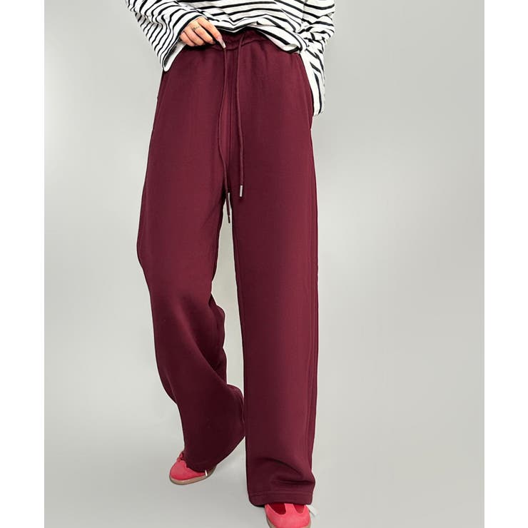 裏起毛ワイドレッグスウェットパンツ【AW】 | aimoha  | 詳細画像11 