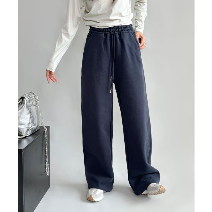 裏起毛ワイドレッグスウェットパンツ【AW】 | aimoha  | 詳細画像13 