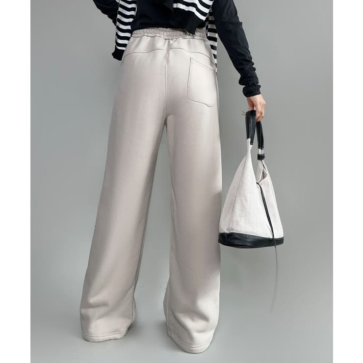 裏起毛ワイドレッグスウェットパンツ【AW】 | aimoha  | 詳細画像15 