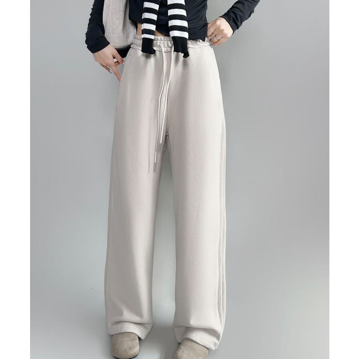 裏起毛ワイドレッグスウェットパンツ【AW】 | aimoha  | 詳細画像17 