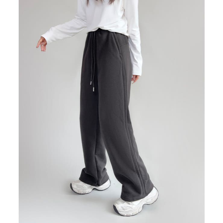 裏起毛ワイドレッグスウェットパンツ【AW】 | aimoha  | 詳細画像19 