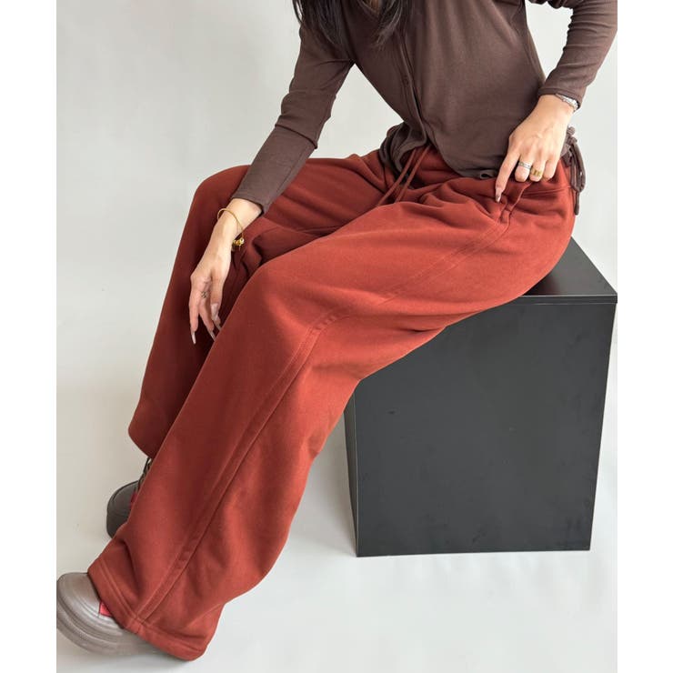 裏起毛ワイドレッグスウェットパンツ【AW】 | aimoha  | 詳細画像2 