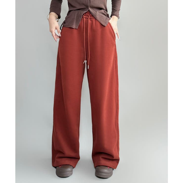 裏起毛ワイドレッグスウェットパンツ【AW】 | aimoha  | 詳細画像4 